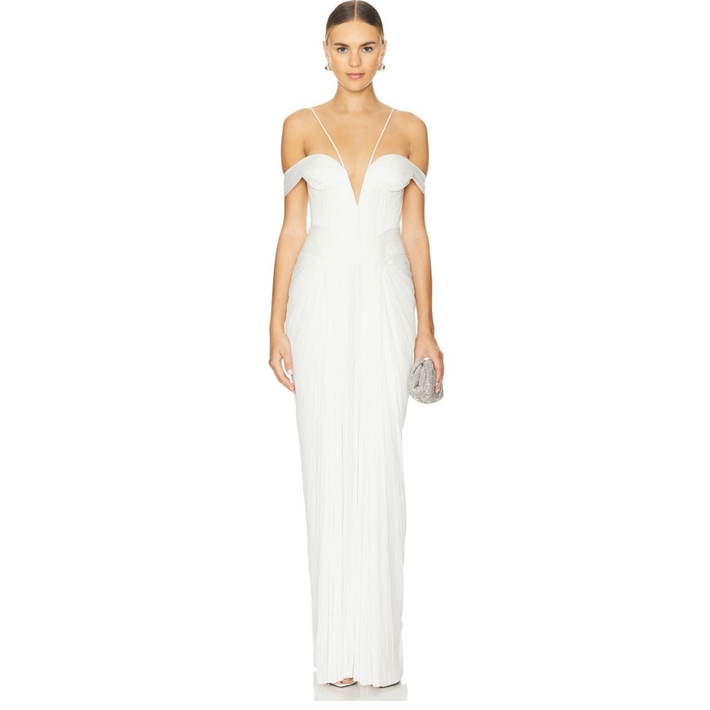 Camilla Gown in Pearl White